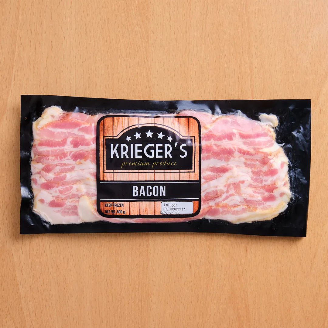 Krieger's Bacon Strips 500g â Krieger's Deli Shop