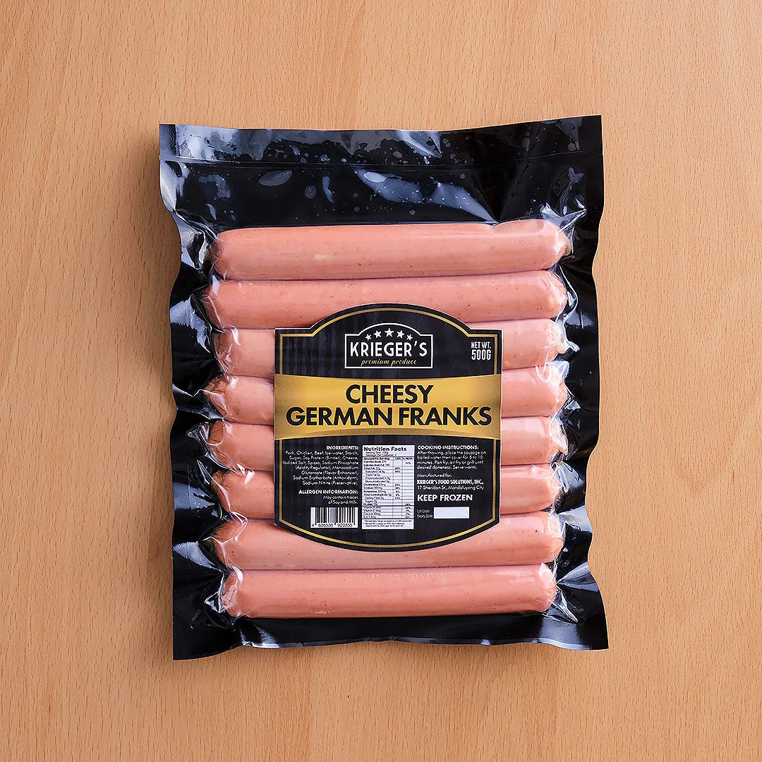 Cheesy German Franks 500g